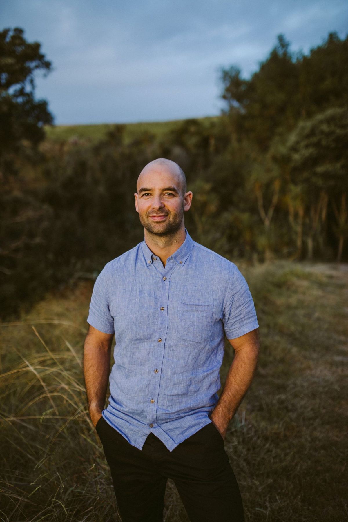 Portrait of Joel Bouzaid outdoors